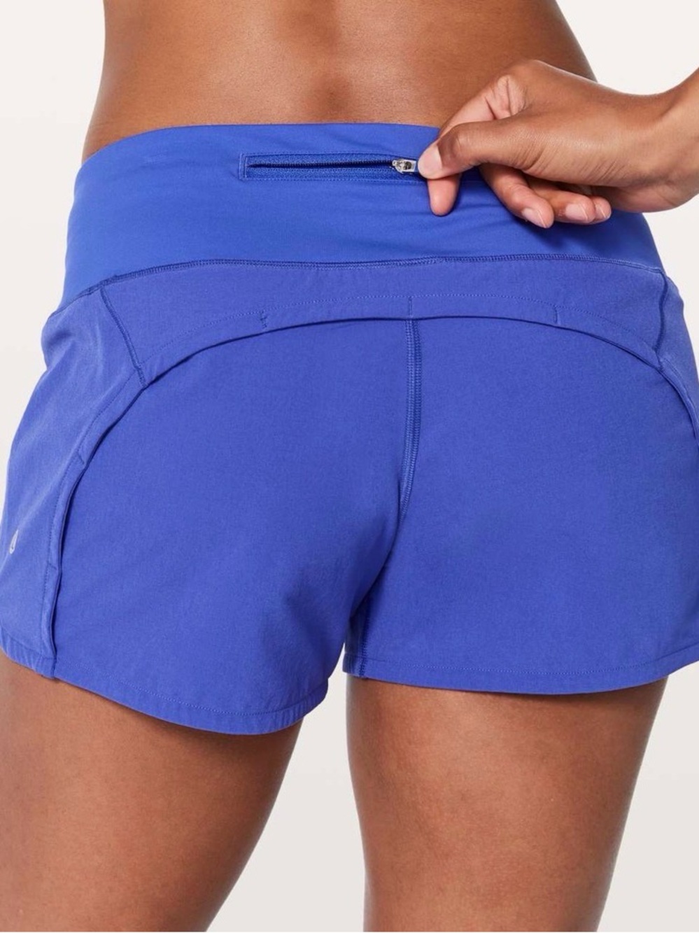 Lululemon Run Times Short II *4" bright blue size 4